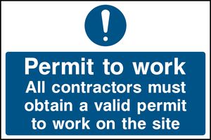 Permit to work All contractors must obtain a valid permit to