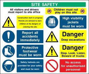 SITE SAFETY All visitors and drivers Fr Children must not r 