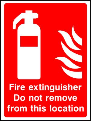 Fire Equipment Sign