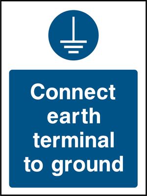 Connect earth terminal to ground
