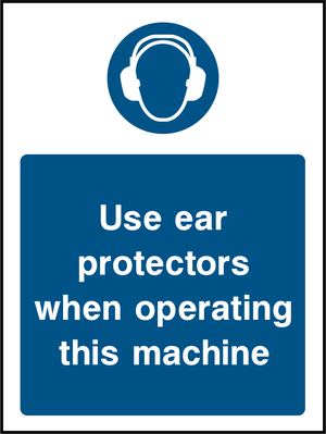 Use ear protectors when operating this machine