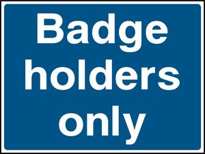 Badge nolders only