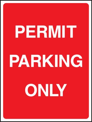 PERMIT PARKING ONLY