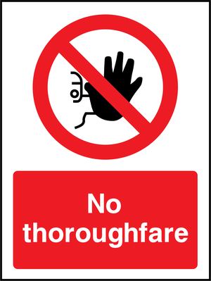 Prohibition - Access Restricted Sign